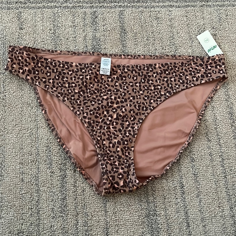 Aerie Leopard Bathing Suit Bottoms